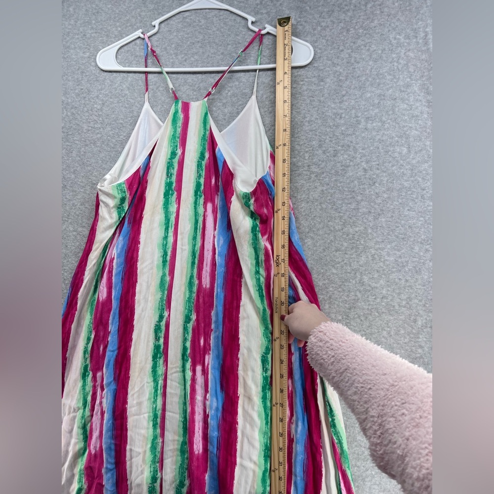 She + Sky Multicolor Brushstroke Dress - Picture 7 of 9